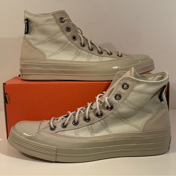 🏜[BRAND NEW] CONVERSE CHUCK 70 HIGH GORE-TEX PAPYRUS LIGHT BONE MENS SIZE 9.5🏜 - Picture 5 of 15